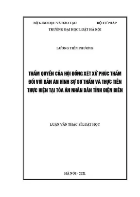 Thẩm quyền của hội đồng xét xử phúc thẩm trong án hình