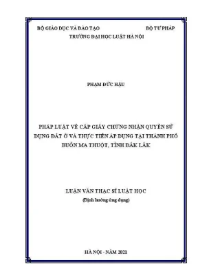 Cấp Giấy Chứng Nhận Quyền Sử Dụng Đất Tại Buôn Ma Thuột: