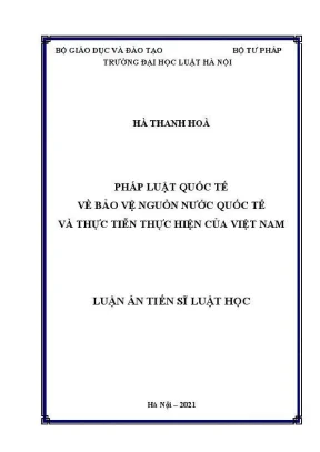Bảo vệ nguồn nước quốc tế: Thực tiễn và pháp luật tại 