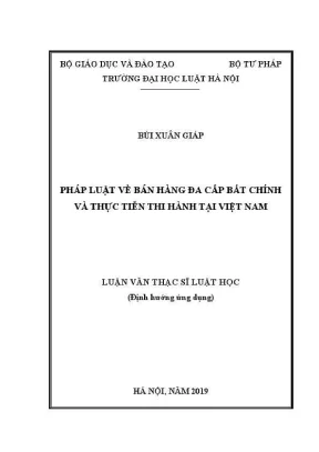Pháp Luật về Bán Hàng Đa Cấp Bất Chính tại Việt Nam:
