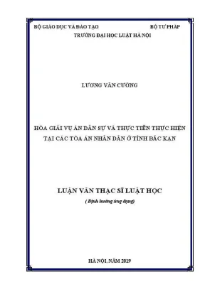 Hòa Giải Vụ Án Dân Sự: Thực Tiễn Tại Tòa Án Nhân Dân Bắc Kạn
