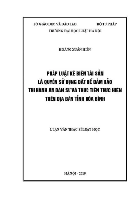 Kê Biên Tài Sản Quyền Sử Dụng Đất Đảm Bảo Thi Hành Án