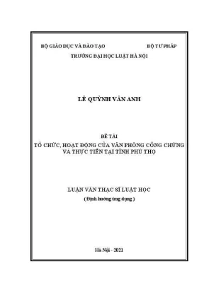 Tổ Chức Hoạt Động Văn Phòng Công Chứng Tại Phú Thọ: