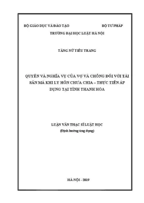 Quyền và Nghĩa Vụ Tài Sản của Vợ Chồng Khi Ly Hôn: Thực