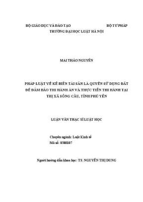 Kê Biên Tài Sản Quyền Sử Dụng Đất Để Thi Hành Án Tại Thị