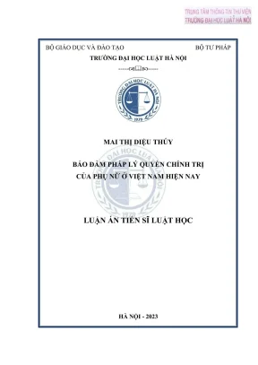 Bảo Đảm Quyền Chính Trị Của Phụ Nữ Tại Việt Nam: Luận 