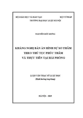 Kháng Nghị Bản Án Hình Sự Sơ Thẩm: Thực Tiễn Tại Hải Phòng