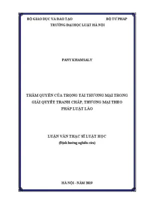 Thẩm quyền trọng tài thương mại trong giải quyết tranh