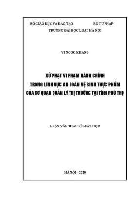Xử Phạt Vi Phạm An Toàn Vệ Sinh Thực Phẩm Tại Phú Thọ