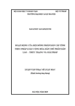 Hoạt động của Hội đồng Nhân dân cấp tỉnh tại Lào: Thực
