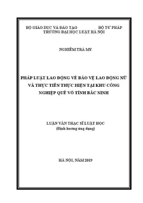 Bảo Vệ Lao Động Nữ: Thực Tiễn Pháp Luật Lao Động Tại Khu