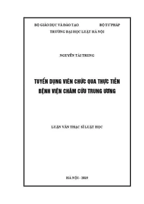 Nghiên cứu tuyển dụng viên chức tại bệnh viện châm cứu