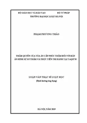 Thẩm quyền của toà án cấp phúc thẩm đối với bản án hình 