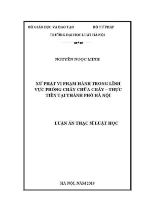 Xử Phạt Vi Phạm Hành Chính Trong Phòng Cháy Chữa Cháy 