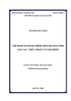 Giải pháp thi hành án hành chính tại Lào Cai: Thực trạng