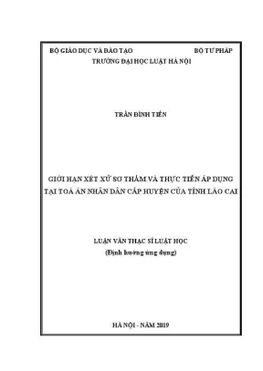 Giới Hạn Xét Xử Sơ Thẩm Tại Tòa Án Nhân Dân Cấp Huyện