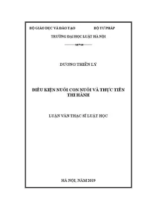 Điều kiện nuôi con nuôi và thực tiễn thi hành trong luật học