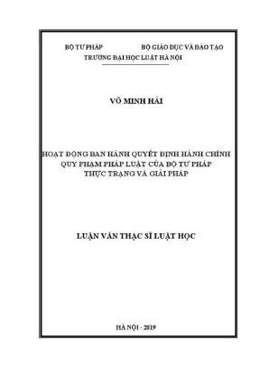 Phân Tích Hoạt Động Ban Hành Quyết Định Hành Chính Quy
