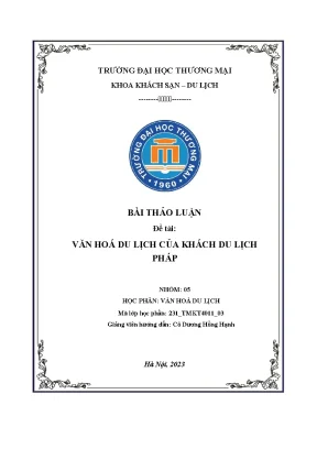 Khám Phá Văn Hóa Du Lịch Tại Pháp