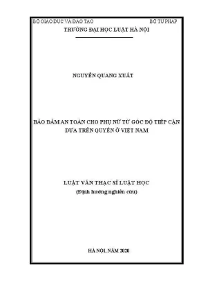 Bảo đảm an toàn cho phụ nữ qua quyền ở Việt Nam