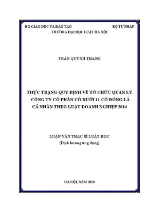 Quản lý công ty cổ phần dưới 11 cổ đông theo Luật Doanh