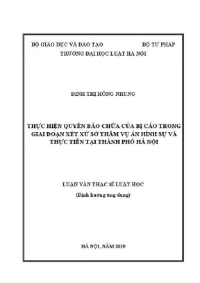 Thực hiện quyền bào chữa của bị cáo trong xét xử sơ thẩm