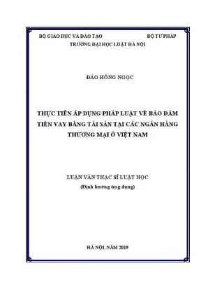 Thực tiễn áp dụng bảo đảm tiền vay bằng tài sản tại ngân