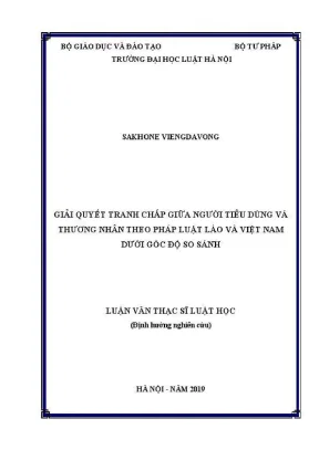 So sánh pháp luật giải quyết tranh chấp giữa người tiêu