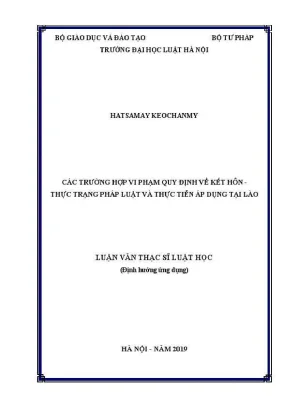 Vi phạm quy định kết hôn tại Lào: Thực trạng pháp luật
