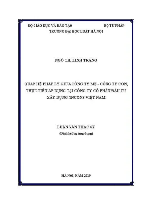 Phân Tích Quan Hệ Pháp Lý Giữa Công Ty Mẹ và Công Ty Con