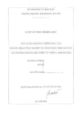 Đào tạo ngành điện công nghiệp và dân dụng theo mô-đun 
