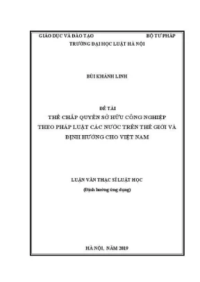 Nghiên cứu về quyền sở hữu công nghiệp và thế chấp tại