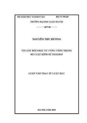 Tội gây rối trật tự công cộng trong bộ luật hình sự