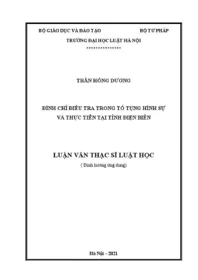Đình Chỉ Điều Tra Trong Tố Tụng Hình Sự: Thực Tiễn Tại