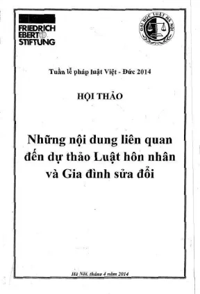 Nội dung chính hội thảo về dự thảo luật hôn nhân và gia 