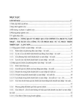 Nâng cao hiệu quả tài chính dịch vụ tạm nhập tái xuất 