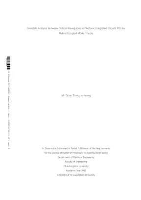 Phân Tích Crosstalk Giữa Các Dải Sóng Quang Trong Mạch 