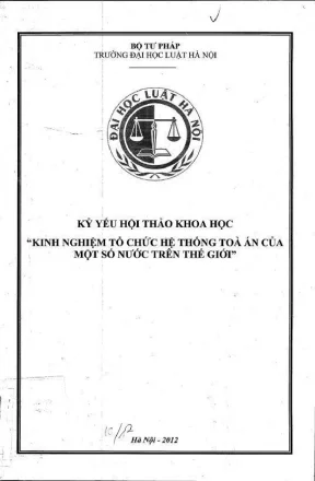 Kinh nghiệm tổ chức hệ thống tòa án quốc tế
