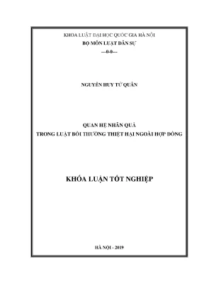 Nghiên cứu quan hệ nhân quả trong luật bồi thường thiệt