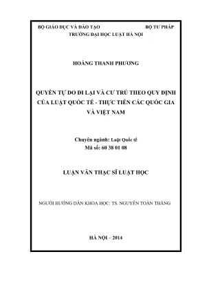 Quyền tự do đi lại và cư trú theo luật quốc tế: Thực 