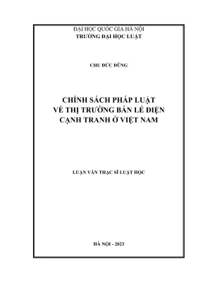 Chính sách pháp luật thị trường bán lẻ điện cạnh tranh