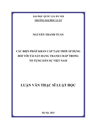 Biện pháp khẩn cấp tạm thời trong tranh chấp tài sản dân
