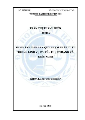 Thực trạng và kiến nghị về văn bản quy phạm pháp luật 