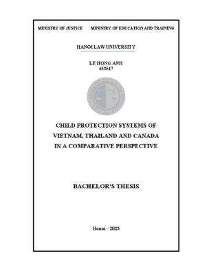 So sánh hệ thống bảo vệ trẻ em tại Việt Nam, Thái Lan và 