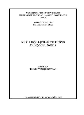 Tổng kết lịch sử tư tưởng xã hội chủ nghĩa