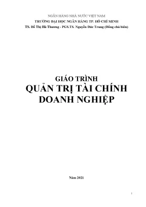 Giáo Trình Quản Trị Tài Chính Doanh Nghiệp