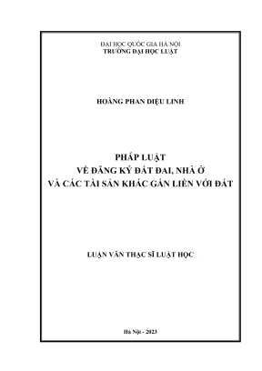 Nghiên cứu pháp luật về đăng ký đất đai và tài sản gắn