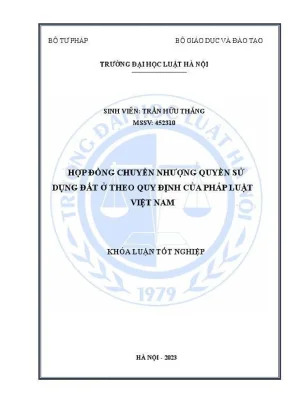 Hợp đồng chuyển nhượng quyền sử dụng đất ở theo pháp