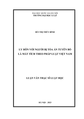 Hướng dẫn ly hôn với người mất tích theo pháp luật Việt Nam