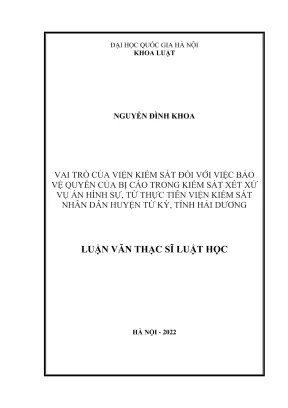 Vai trò của Viện Kiểm sát trong bảo vệ quyền bị cáo tại